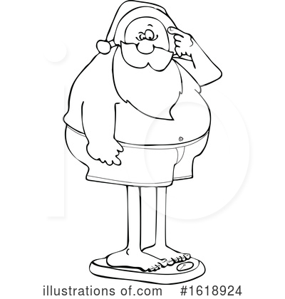 Royalty-Free (RF) Santa Clipart Illustration by djart - Stock Sample #1618924
