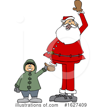 Royalty-Free (RF) Santa Clipart Illustration by djart - Stock Sample #1627409