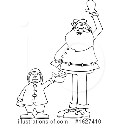 Royalty-Free (RF) Santa Clipart Illustration by djart - Stock Sample #1627410