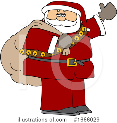 Royalty-Free (RF) Santa Clipart Illustration by djart - Stock Sample #1666029