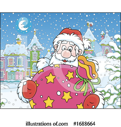 Royalty-Free (RF) Santa Clipart Illustration by Alex Bannykh - Stock Sample #1688664