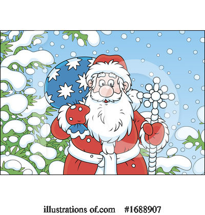 Royalty-Free (RF) Santa Clipart Illustration by Alex Bannykh - Stock Sample #1688907