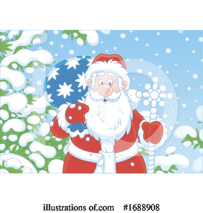 Royalty-Free (RF) Santa Clipart Illustration by Alex Bannykh - Stock Sample #1688908