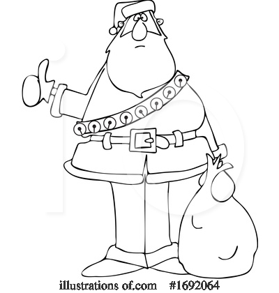 Royalty-Free (RF) Santa Clipart Illustration by djart - Stock Sample #1692064