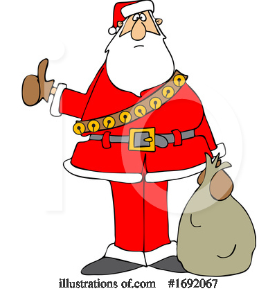 Royalty-Free (RF) Santa Clipart Illustration by djart - Stock Sample #1692067