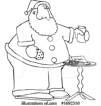 Royalty-Free (RF) Santa Clipart Illustration by djart - Stock Sample #1692310