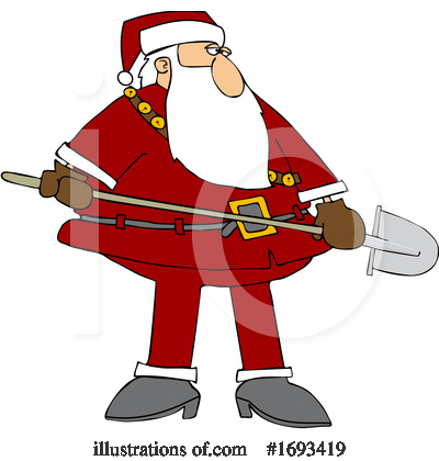 Royalty-Free (RF) Santa Clipart Illustration by djart - Stock Sample #1693419