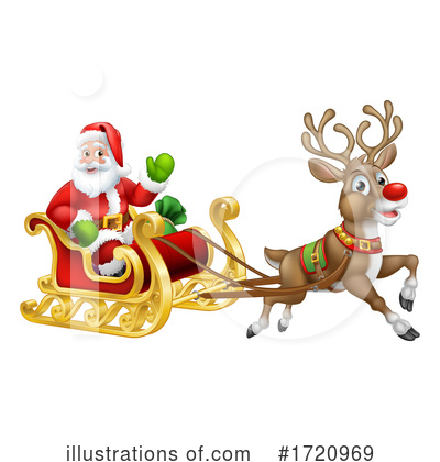 Royalty-Free (RF) Santa Clipart Illustration by AtStockIllustration - Stock Sample #1720969