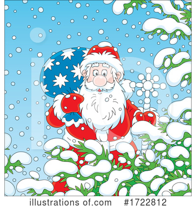 Royalty-Free (RF) Santa Clipart Illustration by Alex Bannykh - Stock Sample #1722812