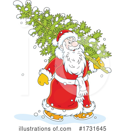 Royalty-Free (RF) Santa Clipart Illustration by Alex Bannykh - Stock Sample #1731645