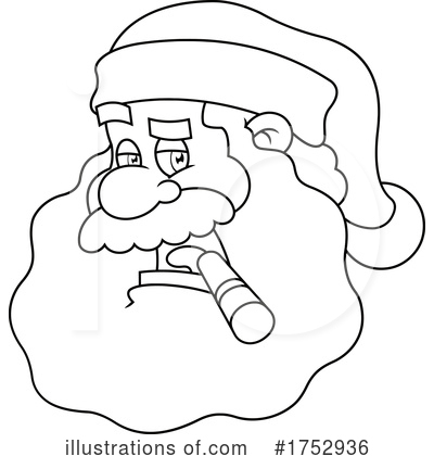 Royalty-Free (RF) Santa Clipart Illustration by Hit Toon - Stock Sample #1752936