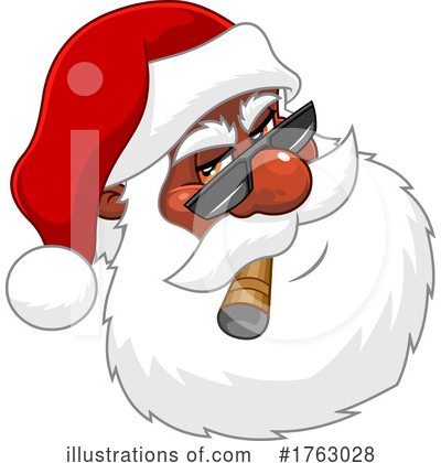 Santa Hat Clipart #1763028 by Hit Toon