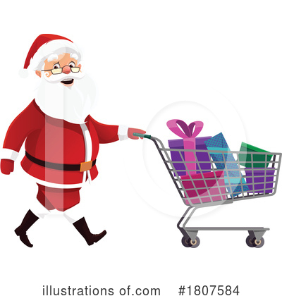 Shopping Cart Clipart #1807584 by Vector Tradition SM