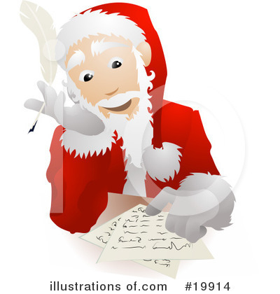 Dear Santa Clipart #19914 by AtStockIllustration