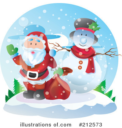 Royalty-Free (RF) Santa Clipart Illustration by YUHAIZAN YUNUS - Stock Sample #212573