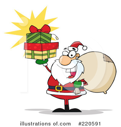 Royalty-Free (RF) Santa Clipart Illustration by Hit Toon - Stock Sample #220591