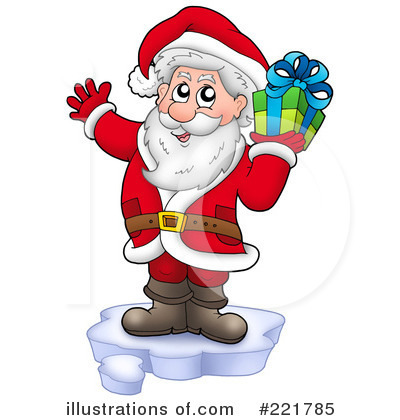 Royalty-Free (RF) Santa Clipart Illustration by visekart - Stock Sample #221785