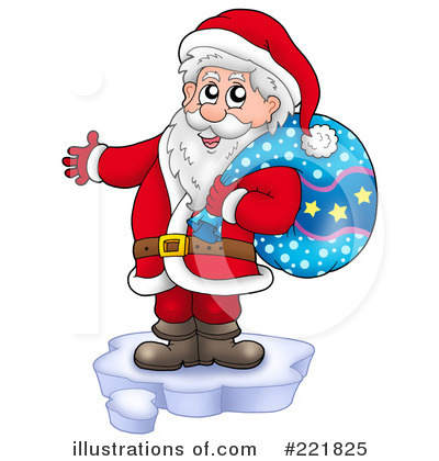 Royalty-Free (RF) Santa Clipart Illustration by visekart - Stock Sample #221825