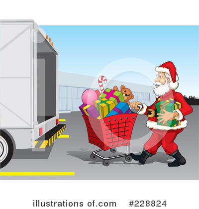 Royalty-Free (RF) Santa Clipart Illustration by David Rey - Stock Sample #228824