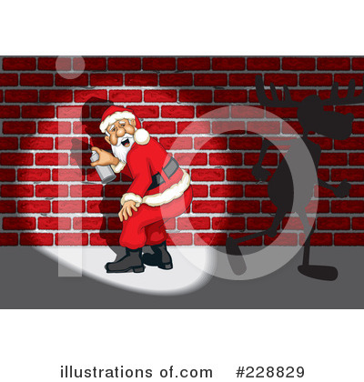 Royalty-Free (RF) Santa Clipart Illustration by David Rey - Stock Sample #228829