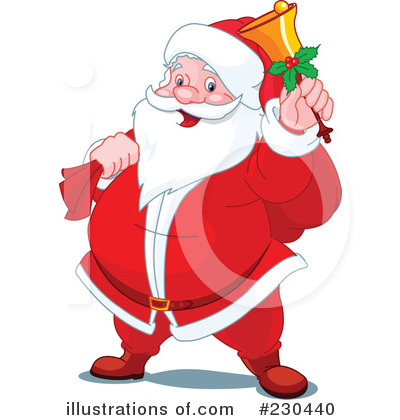 Royalty-Free (RF) Santa Clipart Illustration by Pushkin - Stock Sample #230440