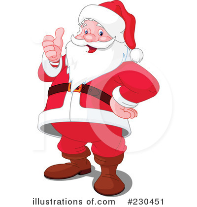 Royalty-Free (RF) Santa Clipart Illustration by Pushkin - Stock Sample #230451