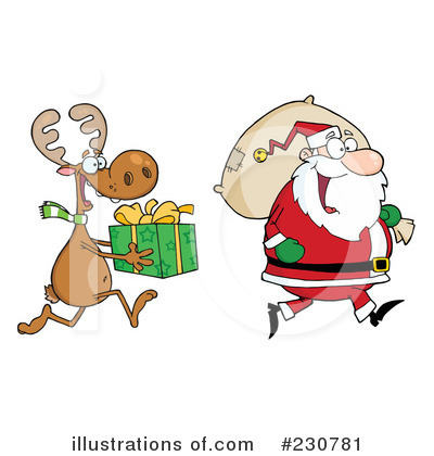Royalty-Free (RF) Santa Clipart Illustration by Hit Toon - Stock Sample #230781