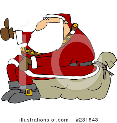 Royalty-Free (RF) Santa Clipart Illustration by djart - Stock Sample #231643
