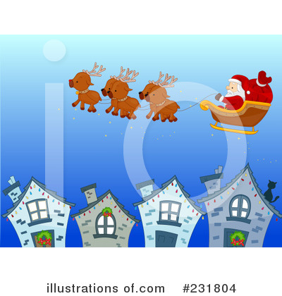 Santas Sleigh Clipart #231804 by BNP Design Studio