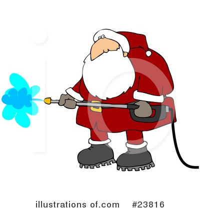 Royalty-Free (RF) Santa Clipart Illustration by djart - Stock Sample #23816