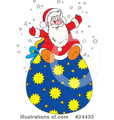Royalty-Free (RF) Santa Clipart Illustration by Alex Bannykh - Stock Sample #24433