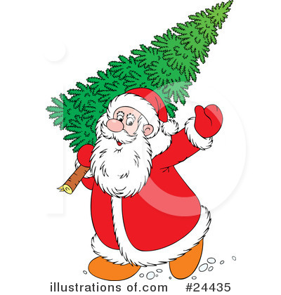 Royalty-Free (RF) Santa Clipart Illustration by Alex Bannykh - Stock Sample #24435