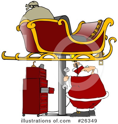Royalty-Free (RF) Santa Clipart Illustration by djart - Stock Sample #26349