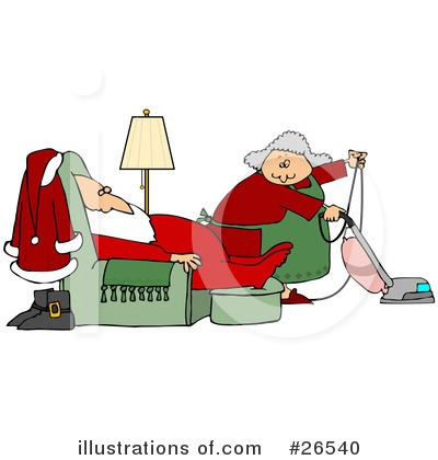 Royalty-Free (RF) Santa Clipart Illustration by djart - Stock Sample #26540