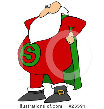 Royalty-Free (RF) Santa Clipart Illustration by djart - Stock Sample #26591