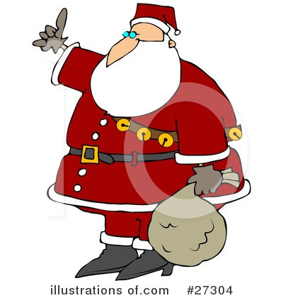 Royalty-Free (RF) Santa Clipart Illustration by djart - Stock Sample #27304