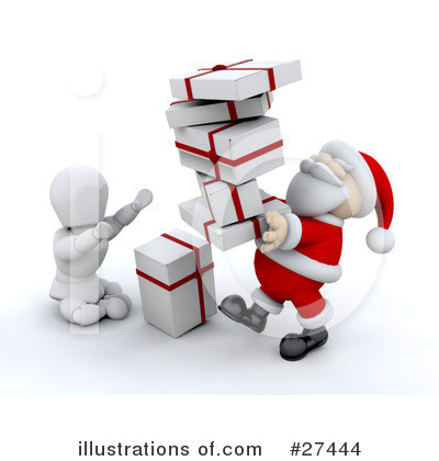 Royalty-Free (RF) Santa Clipart Illustration by KJ Pargeter - Stock Sample #27444