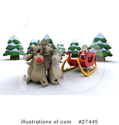 Royalty-Free (RF) Santa Clipart Illustration by KJ Pargeter - Stock Sample #27445