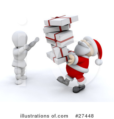 Royalty-Free (RF) Santa Clipart Illustration by KJ Pargeter - Stock Sample #27448