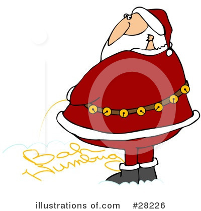 Royalty-Free (RF) Santa Clipart Illustration by djart - Stock Sample #28226