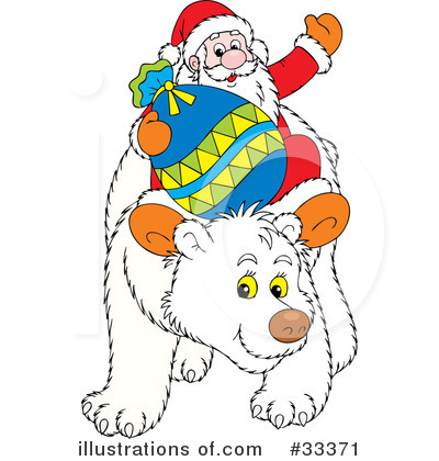 Royalty-Free (RF) Santa Clipart Illustration by Alex Bannykh - Stock Sample #33371