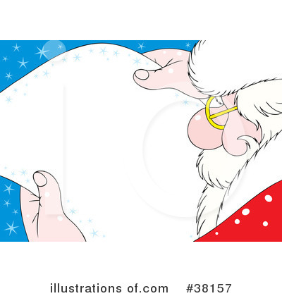 Royalty-Free (RF) Santa Clipart Illustration by Alex Bannykh - Stock Sample #38157