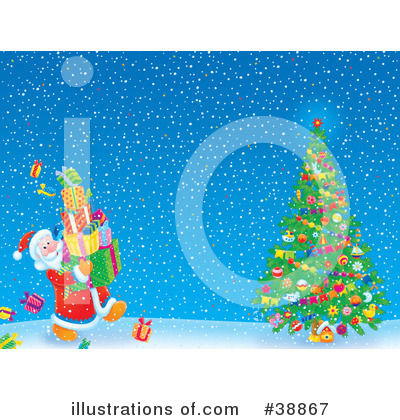 Royalty-Free (RF) Santa Clipart Illustration by Alex Bannykh - Stock Sample #38867