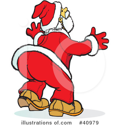 Royalty-Free (RF) Santa Clipart Illustration by Snowy - Stock Sample #40979