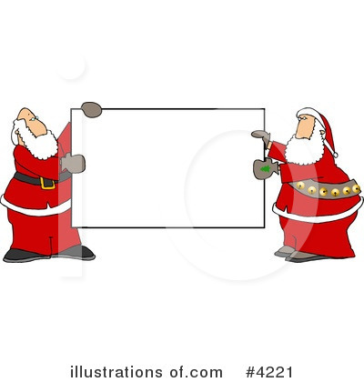 Royalty-Free (RF) Santa Clipart Illustration by djart - Stock Sample #4221
