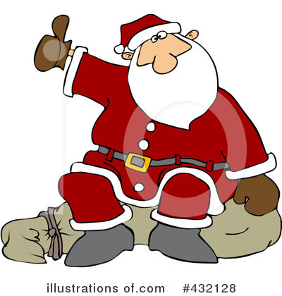 Royalty-Free (RF) Santa Clipart Illustration by djart - Stock Sample #432128