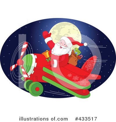 Royalty-Free (RF) Santa Clipart Illustration by Pushkin - Stock Sample #433517