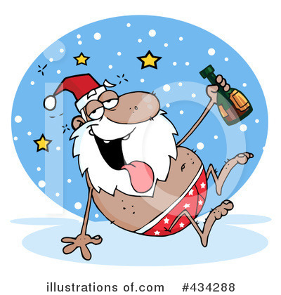 Royalty-Free (RF) Santa Clipart Illustration by Hit Toon - Stock Sample #434288