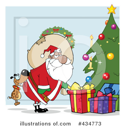 Royalty-Free (RF) Santa Clipart Illustration by Hit Toon - Stock Sample #434773