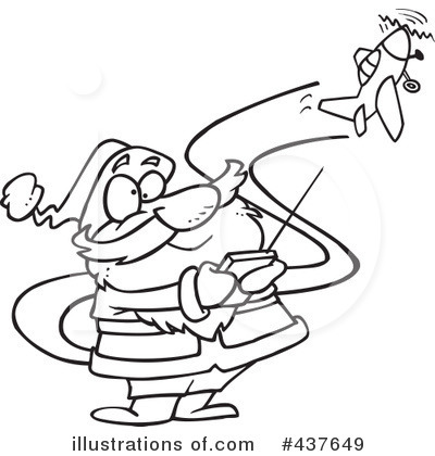 Royalty-Free (RF) Santa Clipart Illustration by toonaday - Stock Sample #437649